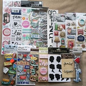 Family Scrapbook Sticker Lot